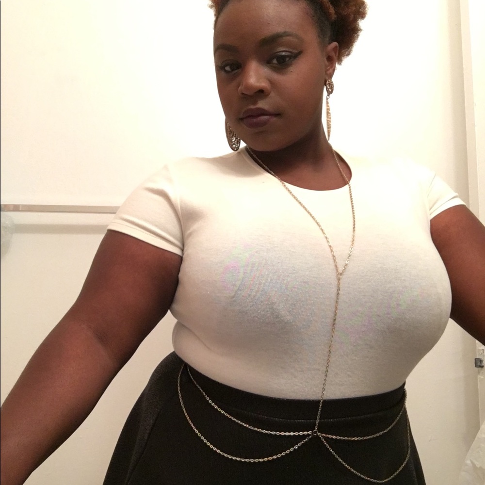 Banana Republic cream body suit